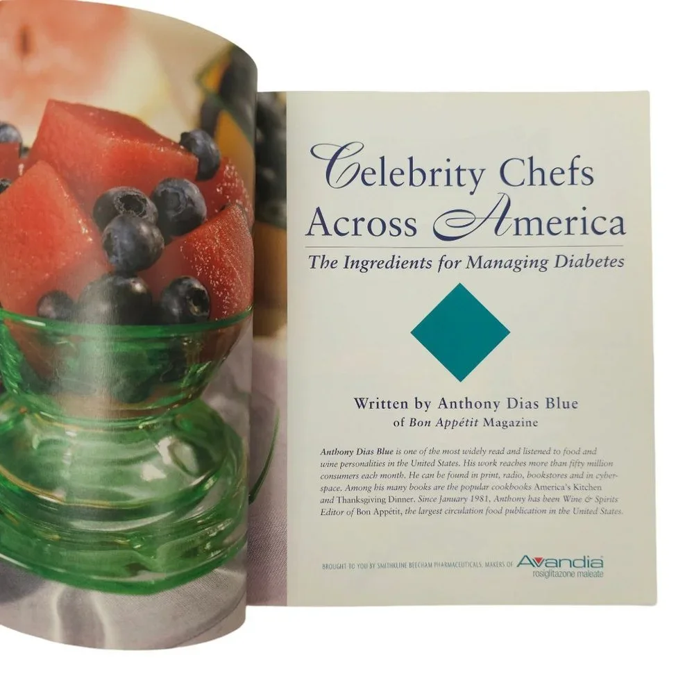 Celebrity Chefs Across America Cookbook Paperback Ingredients Managing Diabetes